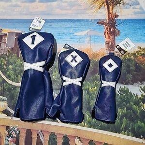 Izzo‎ Golf Premium Driver Headcovers Blue NWT